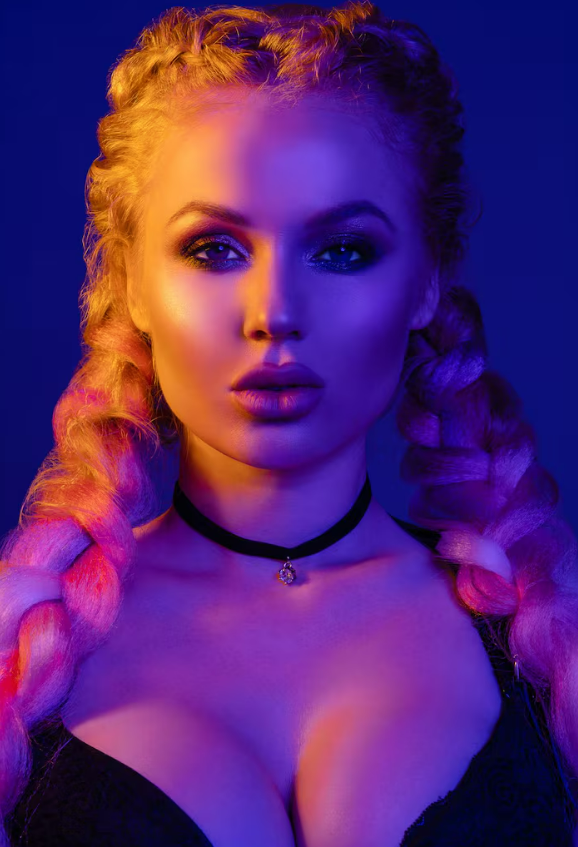 Fictional AI model character for roleplay